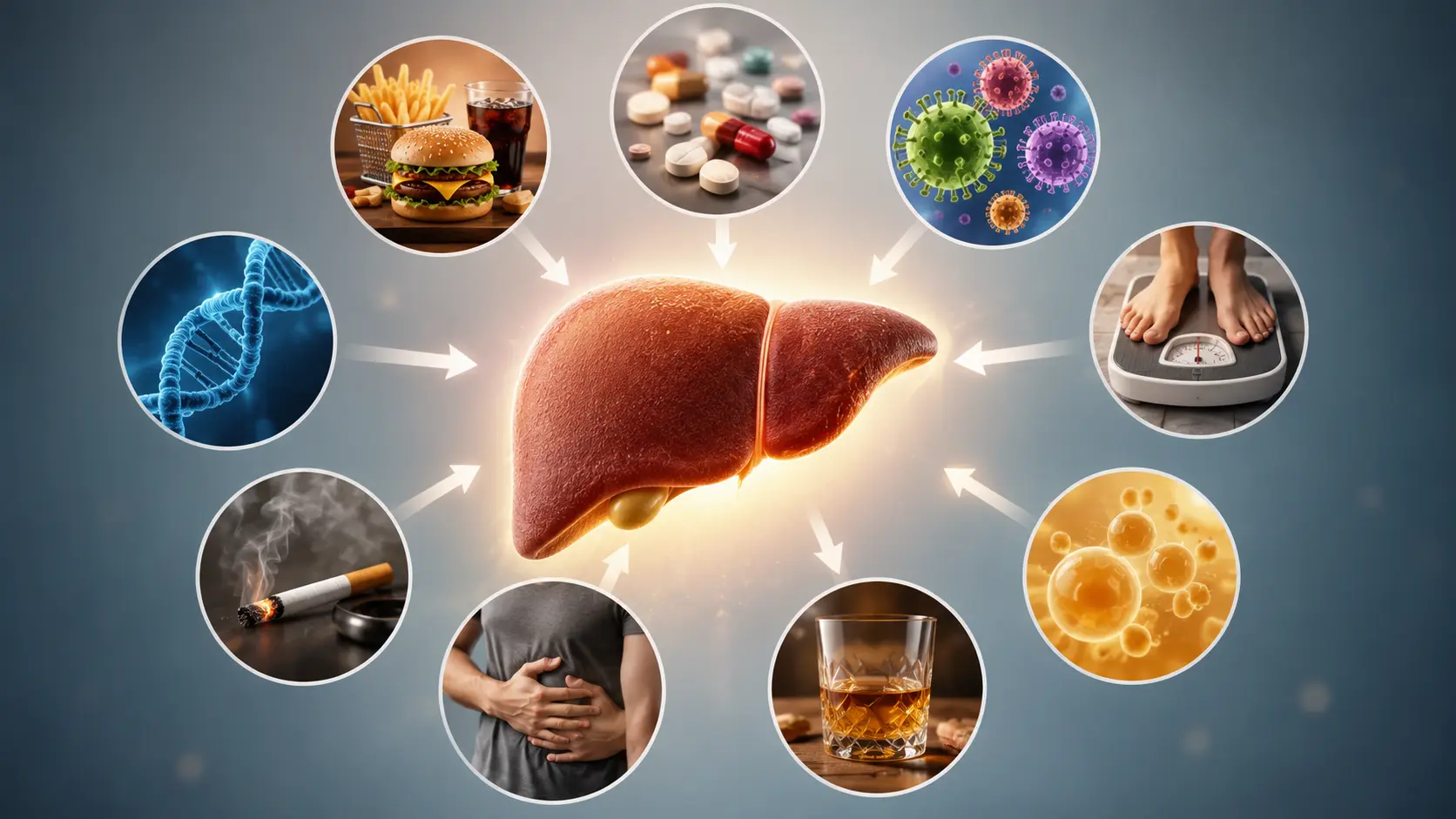 أسباب ارتفاع إنزيمات الكبد