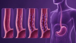 درجات دوالي المريء